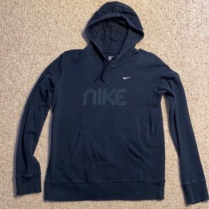 Nike black logo hoodie